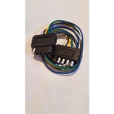 5-way flat connector with 2' extension harness